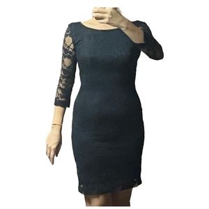 NWOT Black Short Lace Dress - Size M